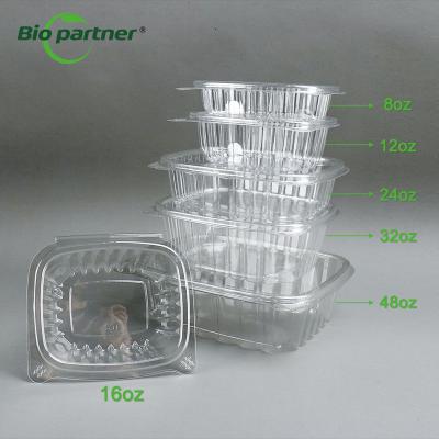 China Supermarket To Go Containers with Clear Lids Customized Shape Plastic Food Containers for sale