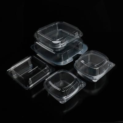 China Customized Shape BOPS Plastic Food Container With Lid for Single Compartment Take Out à venda