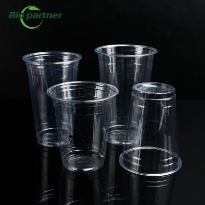 China Party Occasion Disposable PET Clear Plastic Cup with Custom Logo Printed Eco Friendly for sale