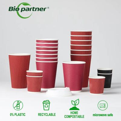 중국 Customized Printing Double Wall Takeout Coffee Paper Cups for Weddings and Super Markets 판매용