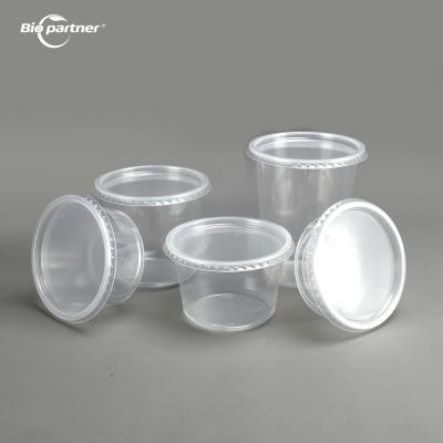 China Disposable Food Tub Boxes Clear Plastic Cup Take Away Packaging PP PLA PET Container for sale