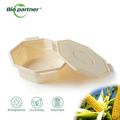 Китай Fast Food Bowl Biodegradable Disposable Cornstarch Box with Microwavable Advantage продается