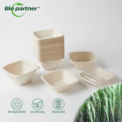 China Production Sugarcane Bagasse Salad Bowls in Customized Color for Disposable Tableware for sale