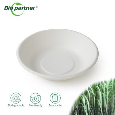 Chine Food Packaging Biodegradable Sugarcane Bagasse Pulp Disposable Round Salad Soup Bowl à vendre