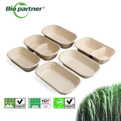 China 100% Biodegradable Food Packaging for Take-out Bento Box Salad Container and More zu verkaufen