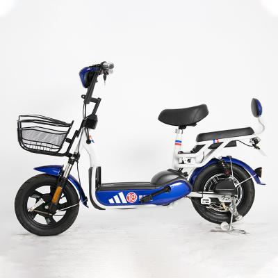 China 2021 Power Display Fashion Design Electric Bicycle 18 Inch Steel Frame Moped Adult High Carbon Electric Bicycle e Bike for sale