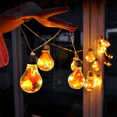 China Custom Plastic Maple Leaf Lamp String For Thanksgiving Day Decoration for sale