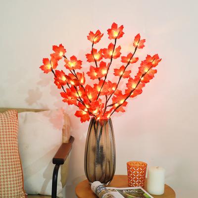 China Customs lead the maple leaf lamp string 20L for thanksgiving day decoration for sale