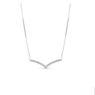 China FASHIONABLE S925 Sterling Silver Women Jewelry Wish Clavicle Necklace Brilliant Gift for Girlfriend Set Fashion Pendant Necklace for sale