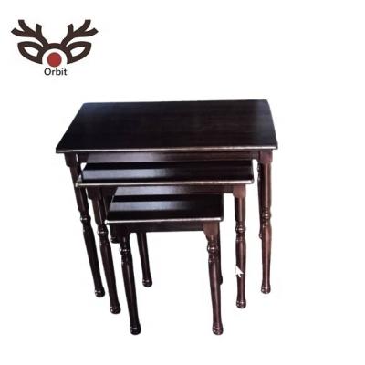 China Modern Overall Orbit Furniture 3 Piece Nesting Table Set Modern Nest Of Table Table 3 Nest Set for sale