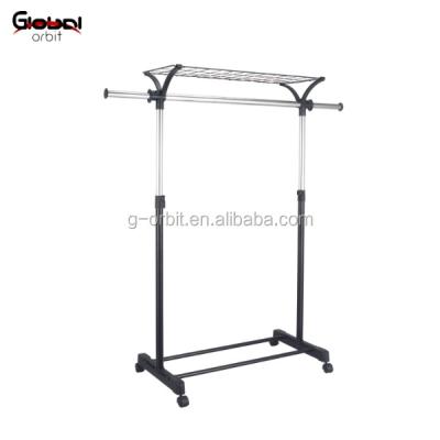 China Single (Size) Adjustable Roll Bar Garment Rack Hanger Clothes Rack for sale