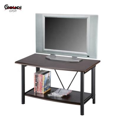 China Simple Wooden PANEL Folding TV Stand LCD TV Table With Shelf for sale