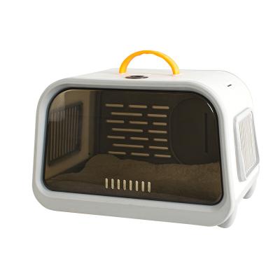 China Hot Selling New Design ABS Cat Travel Cage Thermometer Pet Bag PP Eco-friendly Foldable Stored for sale