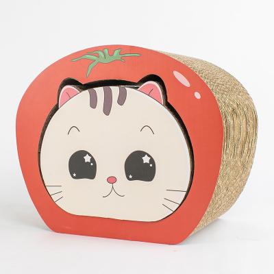 China Cats Customized Hot Selling Cute Design And Eco-friendly Cat Grabbing Board Dual-Use Combination Tomato for sale