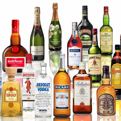 China Beverage OEM ODM Wine Bottling Super Flint XO Whiskey Tequila Vodka Brandy Rum Gin Wine Glass Bottles for sale