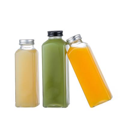 China Beverage Packing China High End Super Flint 300ml 500ml 700ml 750ml Glass Drinks Juice Water Beverage Bottles for sale