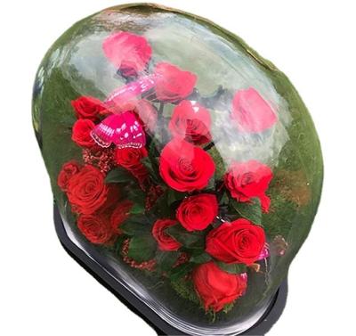 China Preserved Rose Quality Choice New Valentines Gifts Eternal Rose In Glass Dome Forever Rose Dome Immortal Flower Preserved Rose Dome for sale