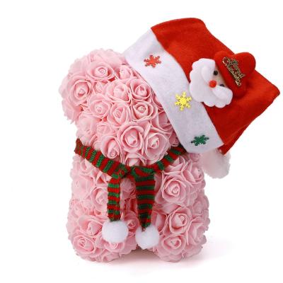 China Pe Hot Selling Product 25Cm Custom Stuffed Animal Toys A Present For Girlfriend Foam Rose Teddy Bear For Girls for sale