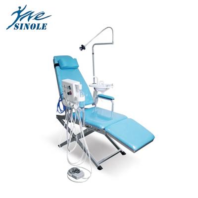 China Luxury Style Sinole Portable Dental Foldable Chair With Low Price for sale