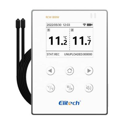 China Cold chain storage Remote Monitoring Wireless Recorder RCW-800W-TDE Elitech Temperature Data Logger WiFi Version With Cloud Storage for sale