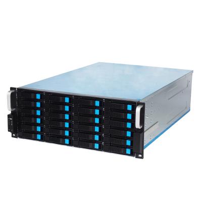 China With fan 4u chassis 24 bays IPFS storage server case with 3*12038 fans rackmount chassis for sale