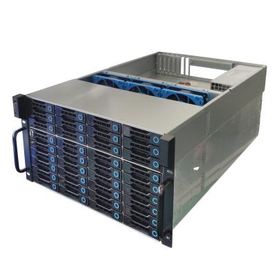 China With Fan DAOHE 6U 60bay 6G/b Expander Motherboard Storage Rackmount Chassis for sale