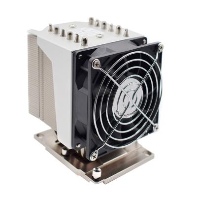 China Dual Active Ball Fan 9225 Nickel Plating Server 3647 Copper Tube Narrow 6 CPU Cooler Heatsink for sale