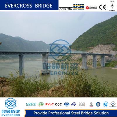 China Puente de acero prefabricado de larga envergadura con estructura modular simple en venta