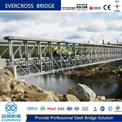 China OEM Modular Steel Bridge System Truss Design Easy Assembly Long Service Life for sale