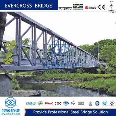 China Puente de acero modular de doble carril puente de tramo prefabricado instalado rápidamente en venta