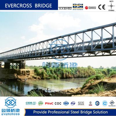 China Heavy Duty Prefabricated Steel Truss Bridge Simple Structure Large Span for sale