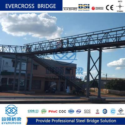 China Ponte de pedestres de aço portátil Ponte pedonal modular com superfície de pintura à venda