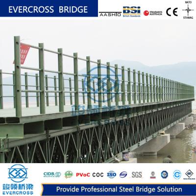 China Q 355B Ponte pré-fabricada de aço Bailey Ponte económica de aço de concreto à venda