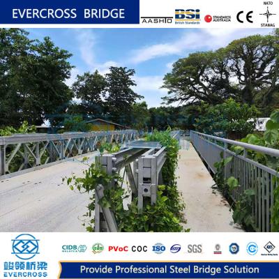 China CB100 CB200 Type Compact Bailey Bridge Steel Highway Bridge With Steel Deck for sale