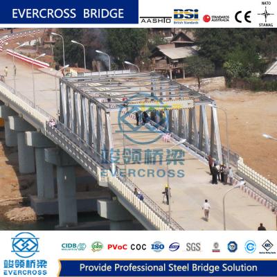 China Rigid Frame Steel Truss Bridge Temporary Modular Bridge Heavy Loading Capacity for sale