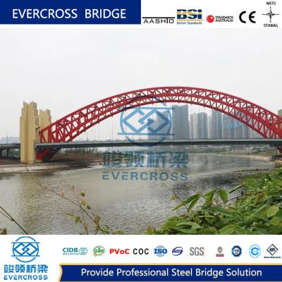 China Prefab Design Steel Arch Bridge High Stability Arched Pedestrian Bridge for sale