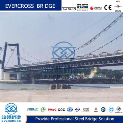 China Fast Construction Steel Suspension Bridge Steel Rope Bridge Weather Resistance for sale