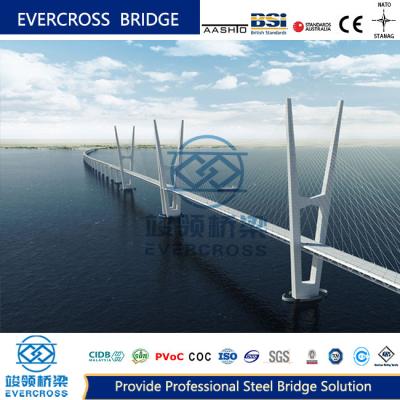 China Heavy Load Suspension Type Bridge Structural Steel Bridge Custom Made for sale