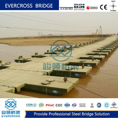 China Puente flotante Pontoon Puente de pie temporal personalizado en venta