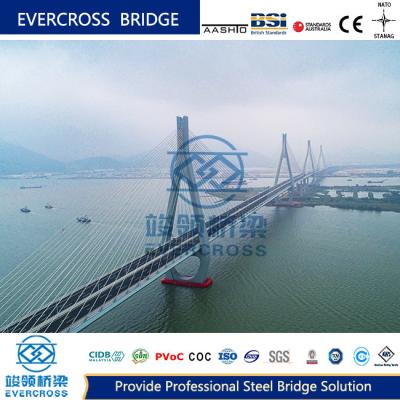 China Permanent Suspended Cable Stayed Bridge Steel Structure For City for sale