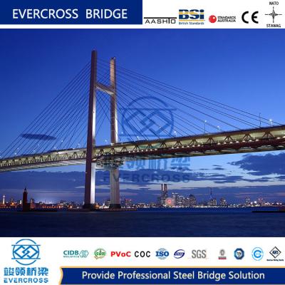 China Ponte de torre de cabo de aço modular Estrutura rígida permanente Grande comprimento à venda