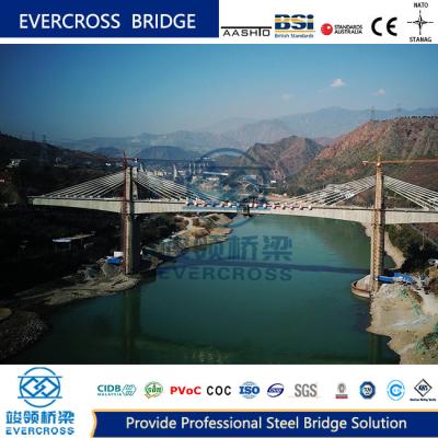 China River Crossings Cable Stayed Suspension Bridge Easy Construction for sale