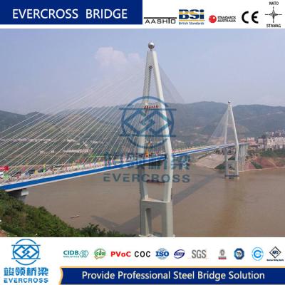 China Painted Cable Stayed Bridge Long Life Cable Straight Bridge OEM for sale