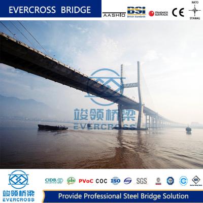 China Permanent Steel Cable Stayed Bridge Structure Great Stability Fast Delivery for sale