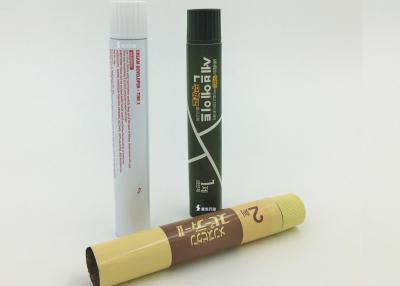 China Apretón redondo que empaqueta, tubos cosméticos de aluminio del tinte de pelo del diámetro 30/35/40m m en venta