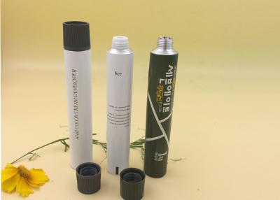 中国 6つの色のアルミニウム毛色管30グラムの容積の踏面のノズル22mm Dia 販売のため