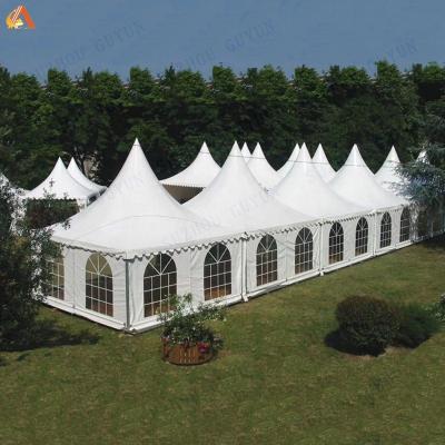 China 5x5 Canopy Bohemian Style Tent Aluminum Outdoor Indoor PVC Pagoda Tent for sale