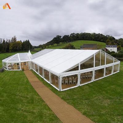 China 300 Seater Large Glass Event Wedding Party Bohemian Style Tents For Outdoor Party for sale