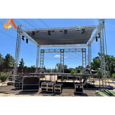 China Comcert Heavy Duty Wedding / Wedding / Event Stage Design In 400*400mm Stage Truss With Lifting System for sale