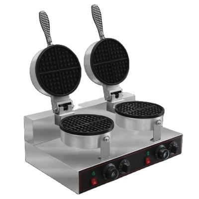 China Bread Bakery Machine Electric Commercial Waffle Double Head Waffle Making Machine for sale